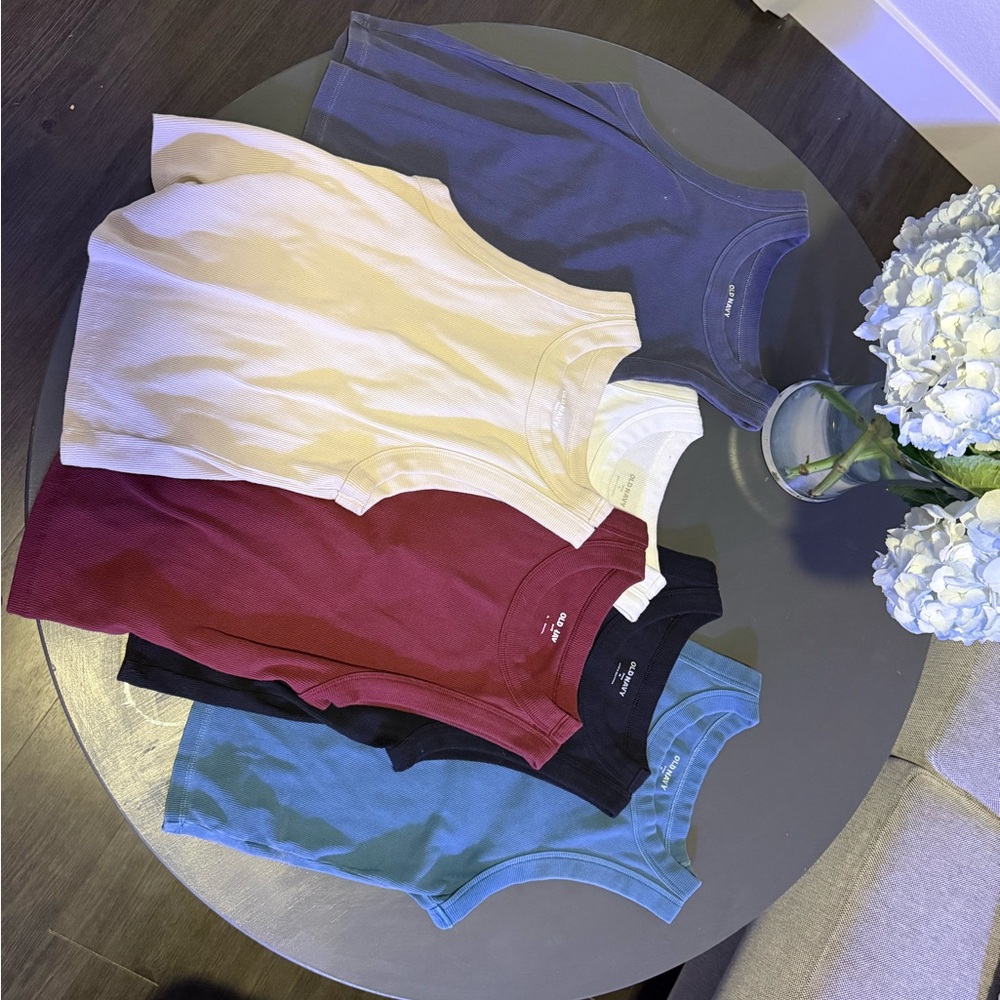 Assorted Ribbed Tank Tops - Multi Color Pack